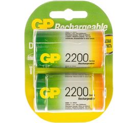 Перезаряжаемые аккумуляторы GP D 2200 мАч 2 шт 220DH-2CR2 