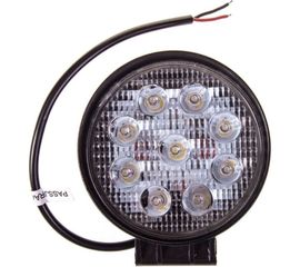 Светодиодная фара SKYWAY OFF ROAD круглая 12V/24V 27W 6000K, дальний свет S07201017 