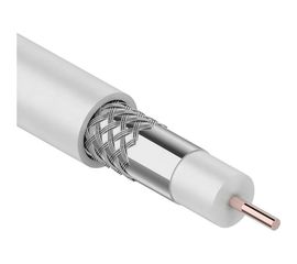 Коаксиальный кабель PROconnect RG-6U, 75 Ом, CCS/Al/Al, 48%, бухта 50 м, белый 01-2205-50 