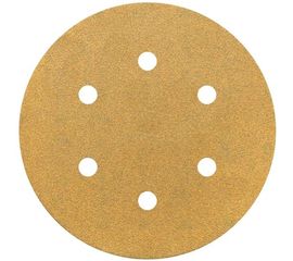 Круг шлифовальный на липучке PAPER GOLD (5 шт; 150 мм; 6 отверстий; P150) NAPOLEON npg5-150-6-150 