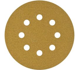 Круг шлифовальный на липучке PAPER GOLD (5 шт; 125 мм; 8 отверстий; P100) NAPOLEON npg5-125-8-100 