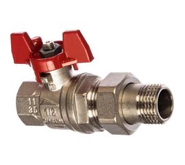 Шаровой кран RuB с накидной гайкой ("американка"), 1/2" DN15 PN40, ВР-ВР, серия MILANO (S.90) S90D36 