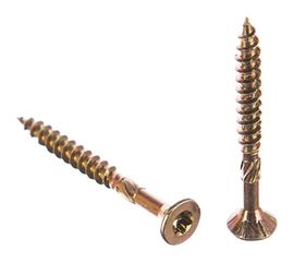 Шуруп Rusconnect CS 04040 с/нарез. д/дерева, потай, 4х40, 500 шт. Желтый цинк 310440 