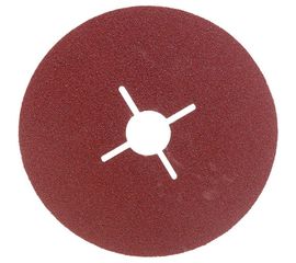 Круг шлифовальный ПРОФИ фибровый (5 шт; 125х22 мм; P80) для УШМ Зубр 35585-125-080 