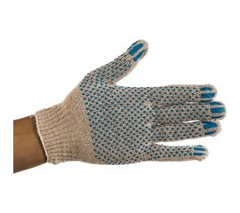 Бытовые перчатки х/б с ПВХ нанесением БЕРТА 10 класс, 6 пар 100/6 