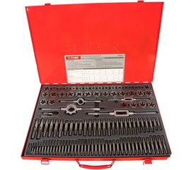 Набор метчиков и плашек МАСТЕР, сталь 9ХС, 110 предметов ЗУБР 28119-H110_z01 