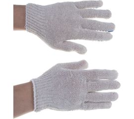 Бытовые перчатки х/б с ПВХ нанесением БЕРТА 10 класс, 10 пар 100/10 