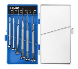 Зубр ЧАСОВЩИК набор часовых отверток 6 предм., 25666 