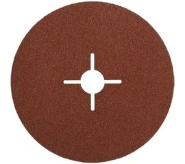 Круг шлифовальный ПРОФИ фибровый (5 шт; 125х22 мм; P24) для УШМ Зубр 35585-125-024 