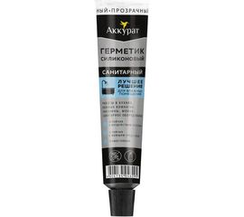 Герметик Аккурат Санитарный 80 мл прозрачный v046295 