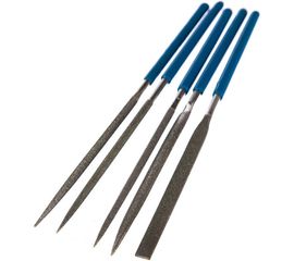 Набор надфилей Зубр Эксперт с алмазным напылением в пластиковом боксе P 140 140x75 мм 5 предметов 33388-140-H5 