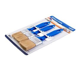 Набор кистей для работ с лаками Акор синтетическая щетина, 25х10, 35х10, 50х12мм КЛ 3 шт 