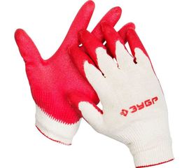 Перчатки хлопчатобумажные с покрытием из латекса (размер S-M) Мастер Зубр 11458-S 