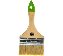 Плоская кисть, 100 мм натуральная щетина, деревянная ручка СИБРТЕХ 82266 
