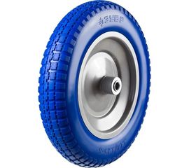 Колесо ПРОФЕССИОНАЛ полиуретановое (350 мм; 25.4 мм) для тачек ЗУБР 39912-3 