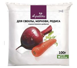 Удобрение для свеклы, моркови, редиса НОВ-АГРО Агровита 100 г НА80 