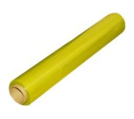 Стрейч пленка первый сорт ПАКПОЛИМЕР желтая 500мм 1200гр 23мкм 