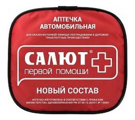 Автомобильная аптечка ФЭСТ мягкий футляр новый состав Авт Салют н.с. мягк. 