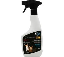 Моющее средство для туалета и мест обитания домашних животных AG47 Premium Pets AG47PET-500-7784 