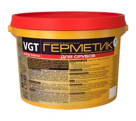 Акриловый высокоэластичный герметик для срубов VGT белый, 15 кг 15618 