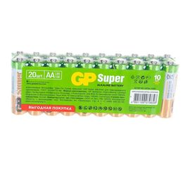 Алкалиновые батарейки GP АA 20 шт Super Alkaline 15А 15A-2CRVS20 