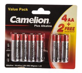 Щелочная батарейка Camelion LR6-BP2 Plus 14113 
