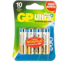 Батарейка пальчиковая Ultra Plus Alkaline LR6 4шт GP 15AUP-2CR4 