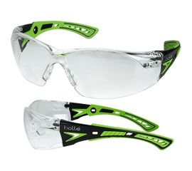 Открытые очки Bolle RUSH+, clear, зеленые дужки PLATINUM RUSHPPSIG 