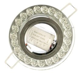 Точечный светильник Gauss Backlight кристалл/хром Gu5.3 LED подсветка 4100K BL045 