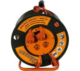 Силовой удлинитель на катушке GLANZEN EB-50-007 