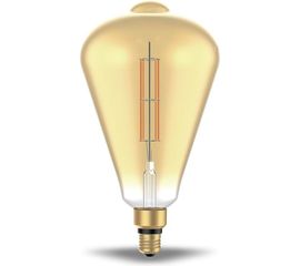 Лампа LED Gauss Vintage Filament Straight ST164 6W E27 164х297mm Amber 890lm 2700K 1/6 157802118 