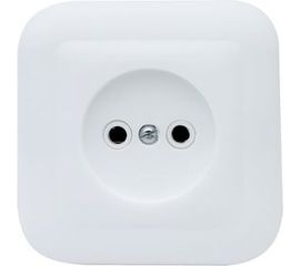 Розеткаduwi с/п 1-местная б/з серия Basis, белый, 26458 3 