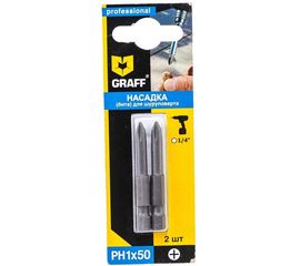 Бита (2 шт; PH1; 50 мм) GRAFF 300150 