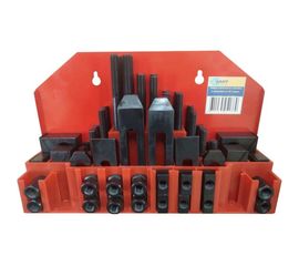 Набор станочного крепежа и прижимов из 58 предметов Т-паз 12 мм, М10, металл. футляр GRIFF b275515 