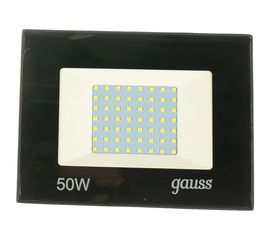 Светодиодный прожектор Gauss Elementary 50W 3510lm IP65 6500К черный ПРОМО 613100350P 