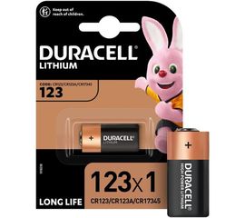 Литиевая батарейка Duracell CR123 ULTRA 3V CR123/CR123A/CR17345 1 шт. блистер A0001263 