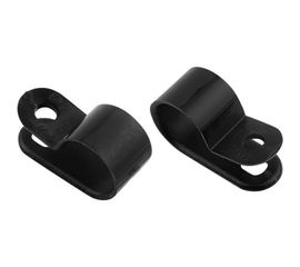 Кабельная скоба под винт REXANT 9 мм, черная, 50 шт. 07-4409-1 