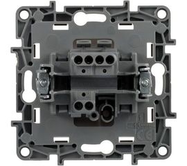 Механизм выключателя Legrand 1-клавишный СП Etika 10АX безвинтовые зажимы белый Leg 672201 