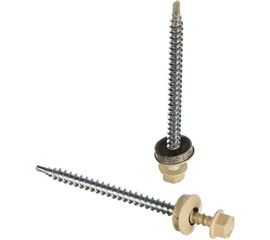 Кровельный саморез Kenner 4,8х70 RAL1015 светлая слоновая кость 100шт ск701015ф 