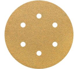 Круг шлифовальный на липучке PAPER GOLD (5 шт; 150 мм; 6 отверстий; P100) NAPOLEON npg5-150-6-100 