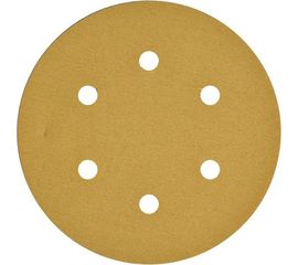 Круг шлифовальный на липучке PAPER GOLD (5 шт; 150 мм; 6 отверстий; P280) NAPOLEON npg5-150-6-280 
