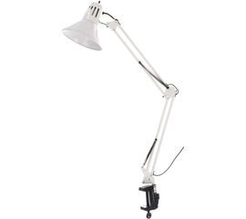 Настольный светильник под лампу IN HOME СНС-13Б на струбцине, 60Вт, E27, БЕЛЫЙ, коробка 4690612012728 