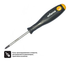 Крестовая отвертка Inforce PH1x80 06-09-55 
