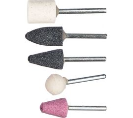 Шарошки абразивные (5 шт; хвостовик 3 мм) MOS 36460М 