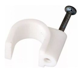 Круглый крепеж кабеля REXANT 6 мм, белый 50шт 07-4006 