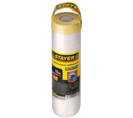 Защитная пленка STAYER PROFESSIONAL с клейкой лентой МАСКЕР HDPE 9мкм, 2,7х15м 12255-270-15 