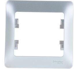 1-постовая рамка Schneider Electric GLOSSA АЛЮМИНИЙ GSL000301 