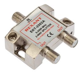 Делитель REXANT ТВ х 2 под F разъём 5-2500 МГц СПУТНИК 05-6201 