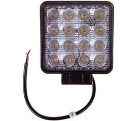 Светодиодная фара SKYWAY OFF ROAD квадратная 12V/24V 48W 6000К 16 диодов, дальний свет S07201015 