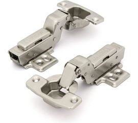 Петля со встроенным доводчиком SAMET MASTER, изгиб 18 мм, 48AX, Ni, 2 шт. СТ-00001266 